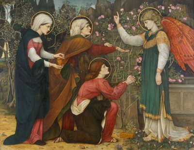 ¿Por qué buscáis entre los muertos al que vive? San Lucas 24 v5 de John Roddam Spencer Stanhope